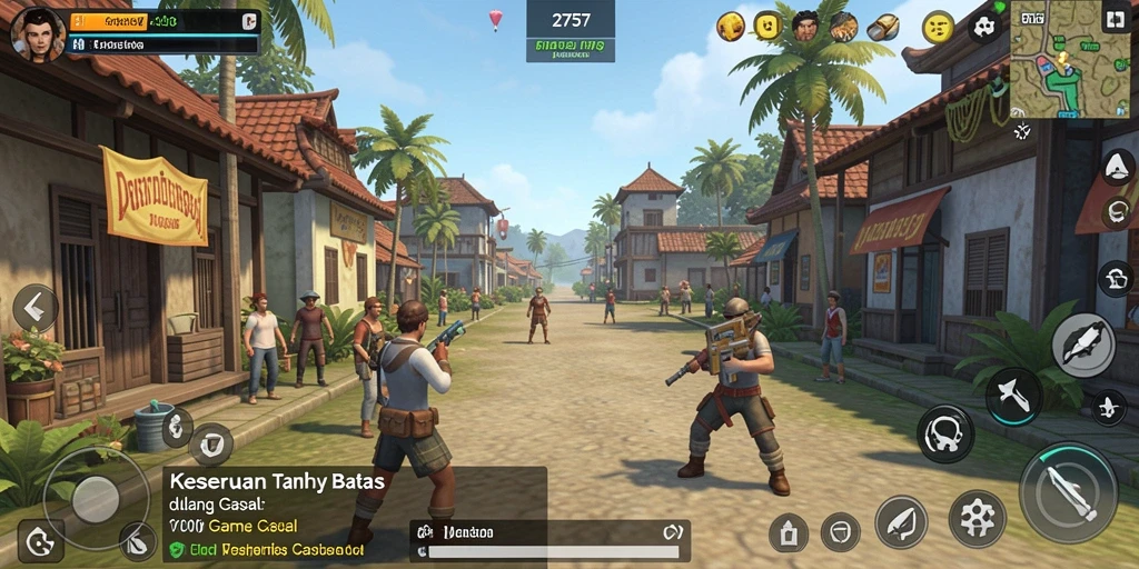 Screenshot utama menampilkan karakter lucu dalam gameplay 2757.