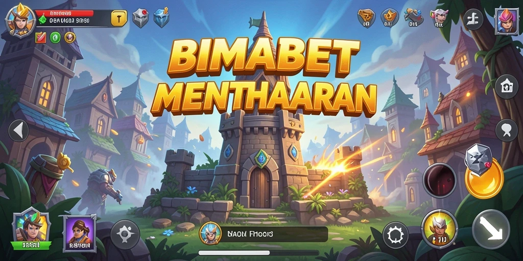 Tampilan gameplay menara pertahanan yang mendebarkan dan penuh aksi.