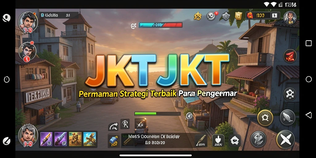 Screenshot JKTJKT menampilkan pertempuran strategis yang mendebarkan.