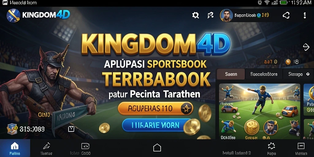 Tampilan screenshot KINGDOM4D dengan gameplay taruhan yang mendebarkan.