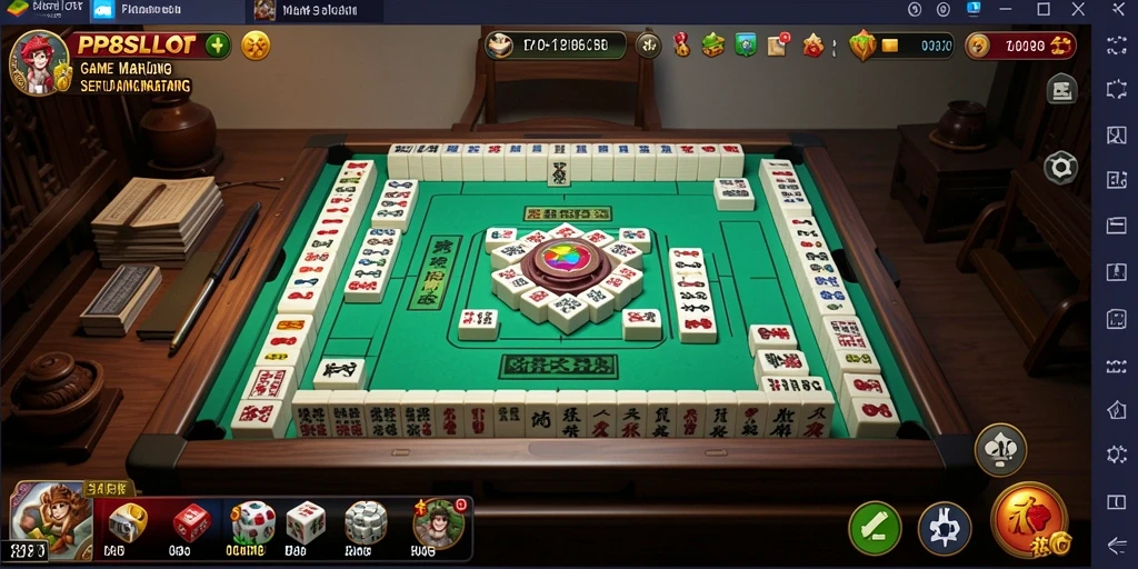 Screenshot PP8SLOT menampilkan gameplay Mahjong yang seru dan menarik.