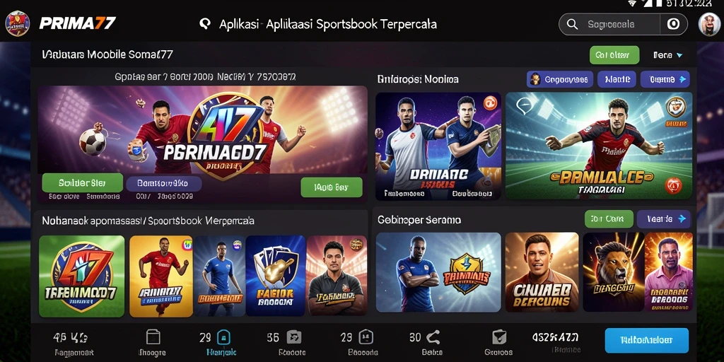 Tampilan antarmuka PRIMA77 yang intuitif dan mudah digunakan.