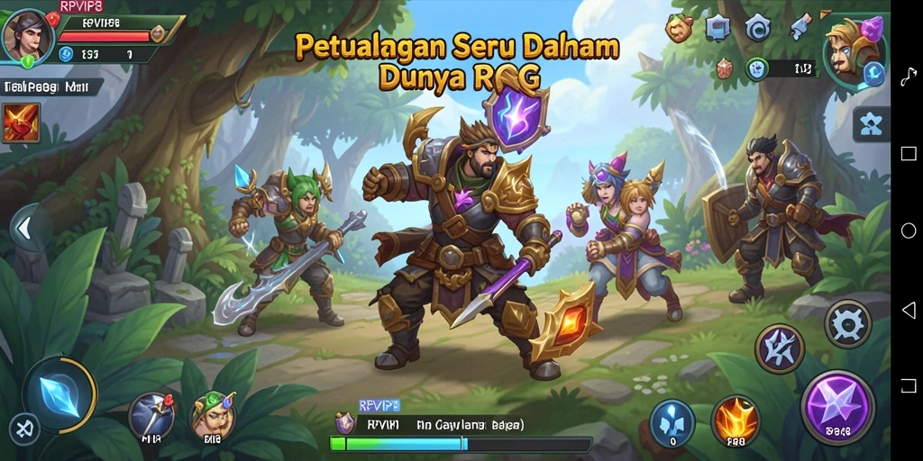 Gameplay dinamis dan mendebarkan dalam RPVIP8.