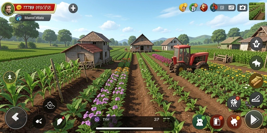 Tampilan gameplay TT789 yang menawan saat bercocok tanam.